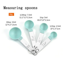 Load image into Gallery viewer, 4Pcs/5pcs/10pcs Multi Purpose Spoons/Cup Measuring Tools PP Baking Accessories Stainless Steel/Plastic Handle Kitchen Gadgets
