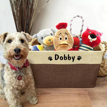 Load image into Gallery viewer, Personalized Dog Toy Basket
