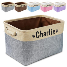 Load image into Gallery viewer, Personalized Dog Toy Basket

