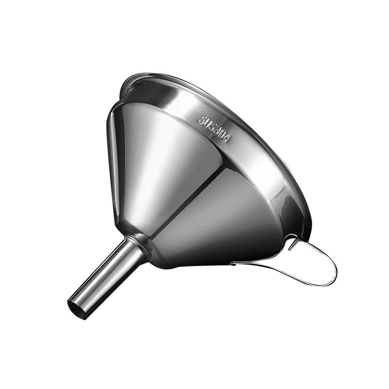 11/13/15cm Kitchen Stainless Steel Funnel Filling Funnel Seperatory Oil Beer Coffee Water Flask Soup Thicker Funnel Tools