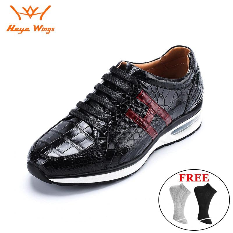 High-end Leisure Shoes Siamese crocodile skin Sneakers for men