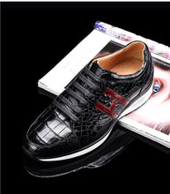 Load image into Gallery viewer, High-end Leisure Shoes Siamese crocodile skin Sneakers for men
